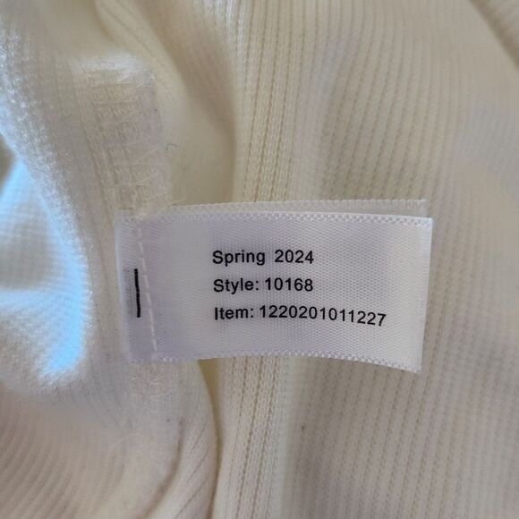 Marine Layer Lexi Rib Square Neck Top Size Large - Picture 7 of 7